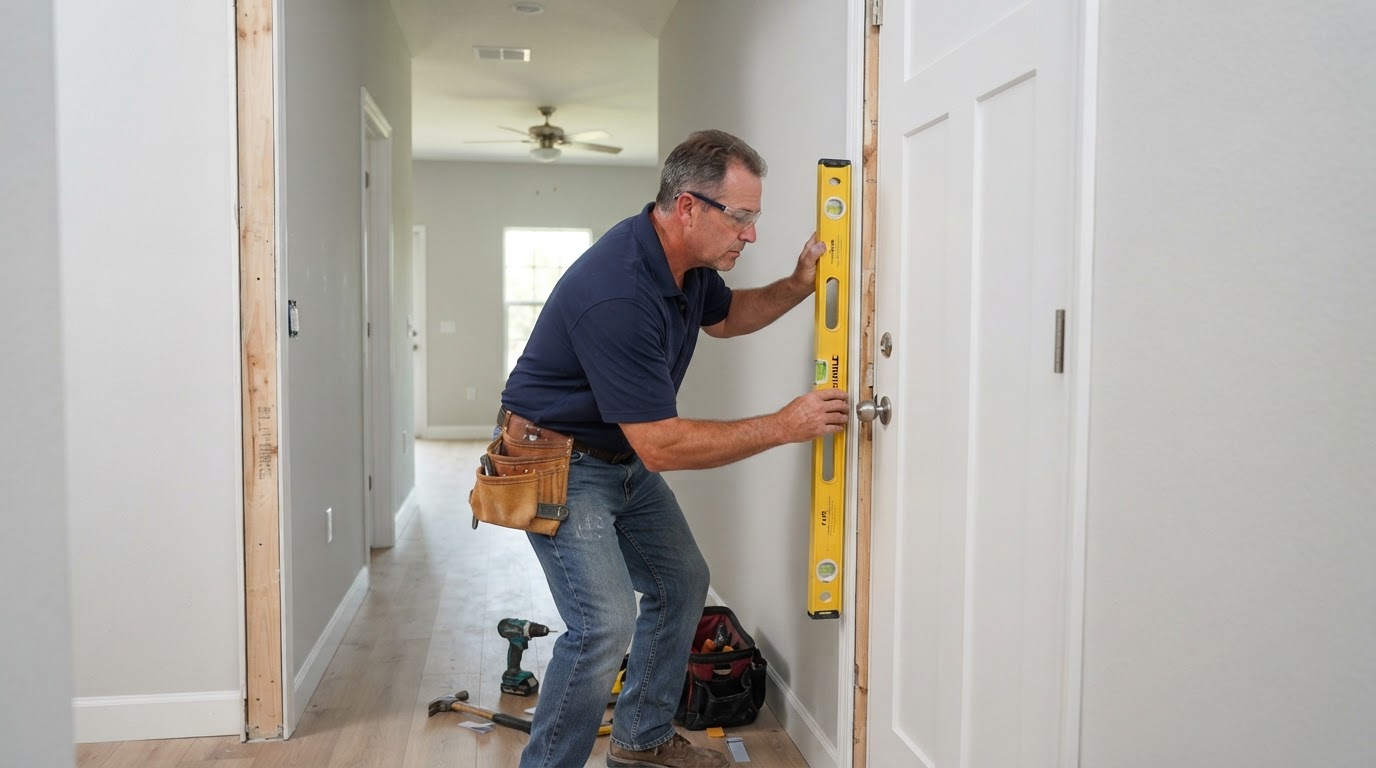 Interior door installation in Brandon Florida