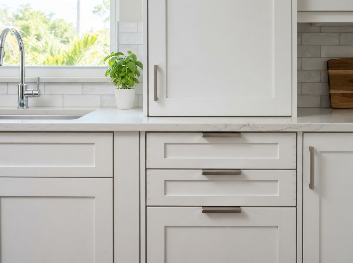 Cabinet alignment and reveal detail in Riverview FL