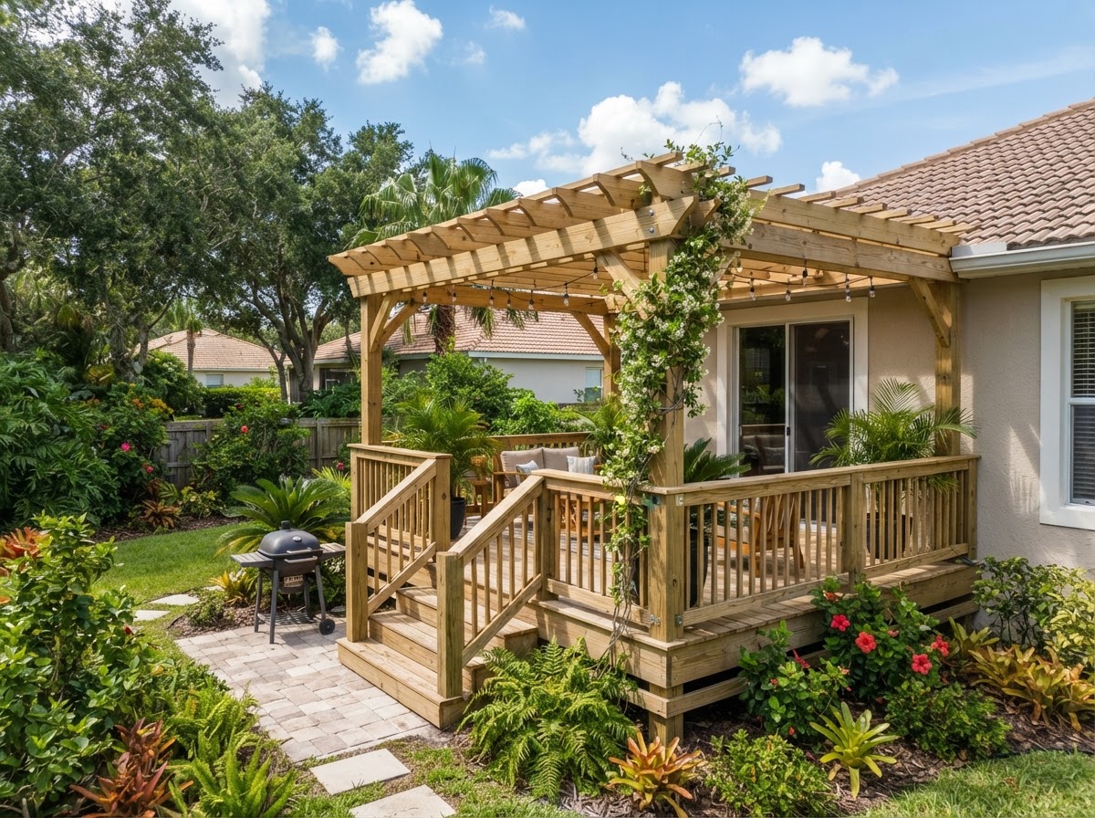Outdoor carpentry service in the Bloomingdale area