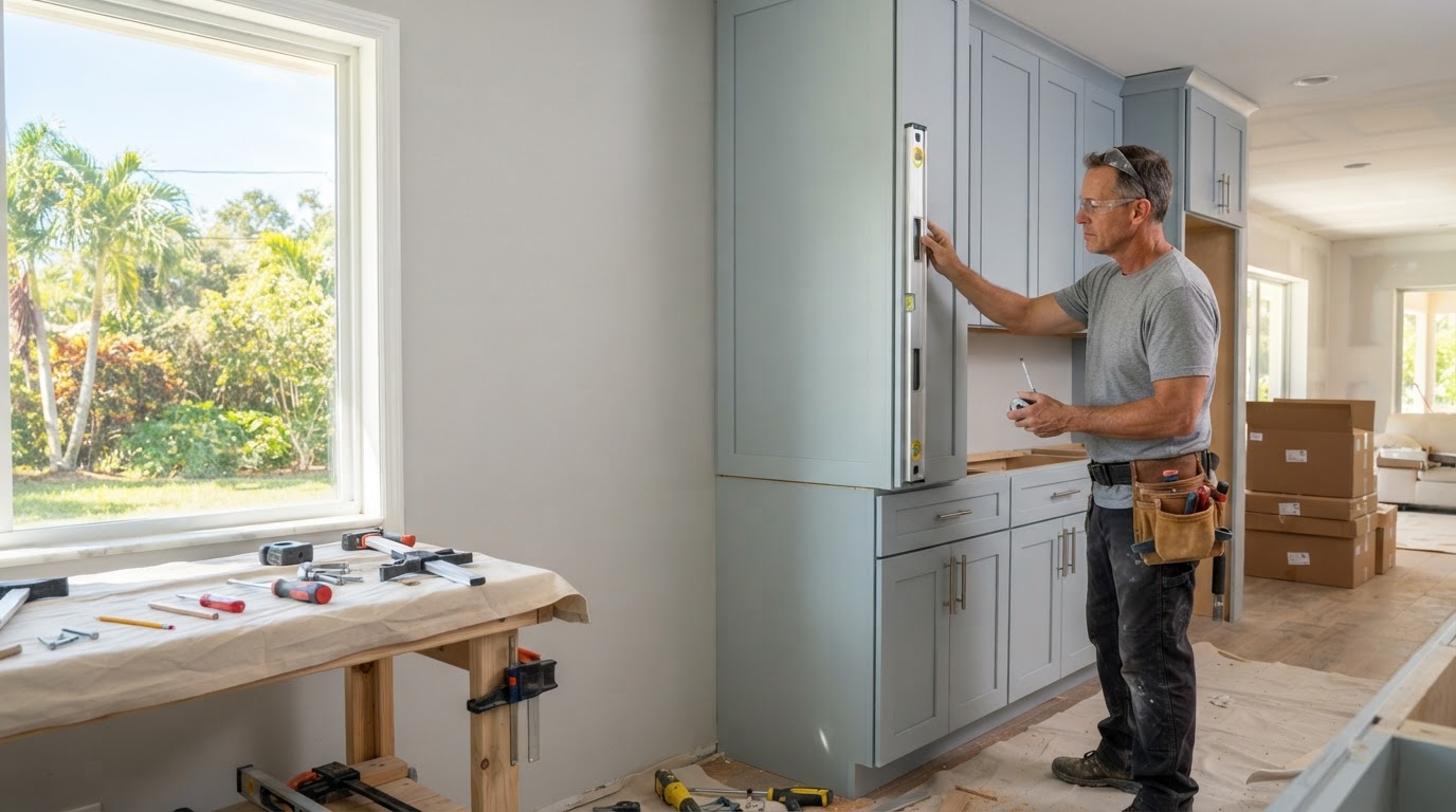 Custom kitchen cabinet carpenter in Bloomingdale Florida