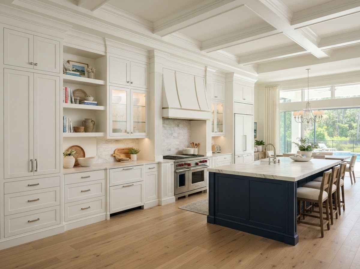Detailed cabinetry and trim integration in Fish Hawk FL