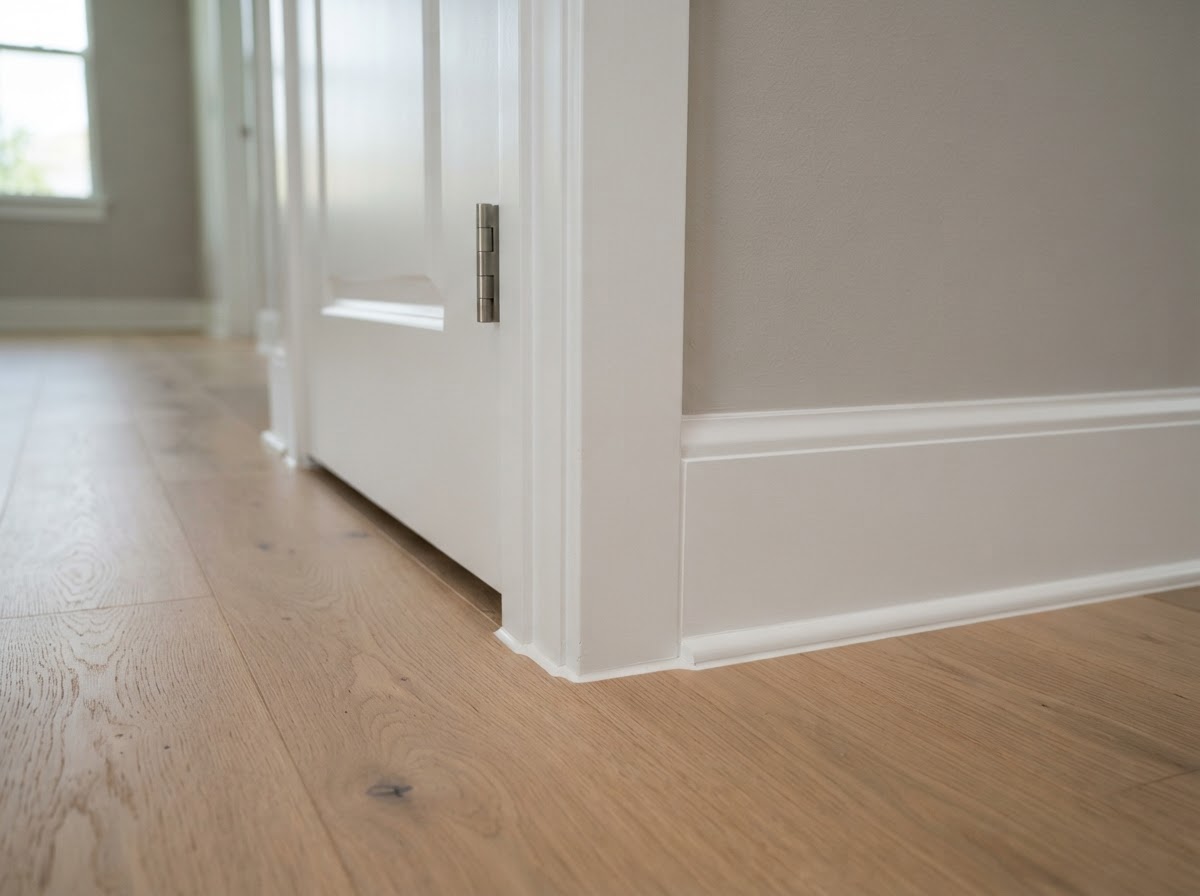 Baseboard and casing transition in Brandon Florida