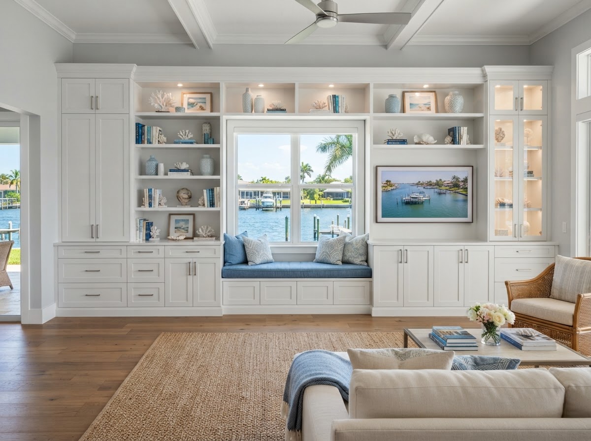Fitted built-in storage cabinetry in Apollo Beach FL