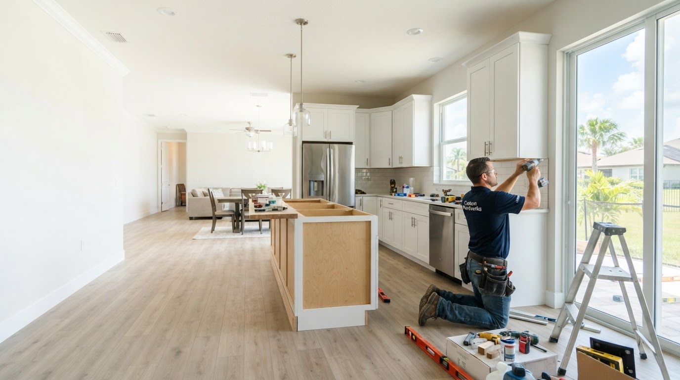 Custom cabinetry installation in Riverview Florida