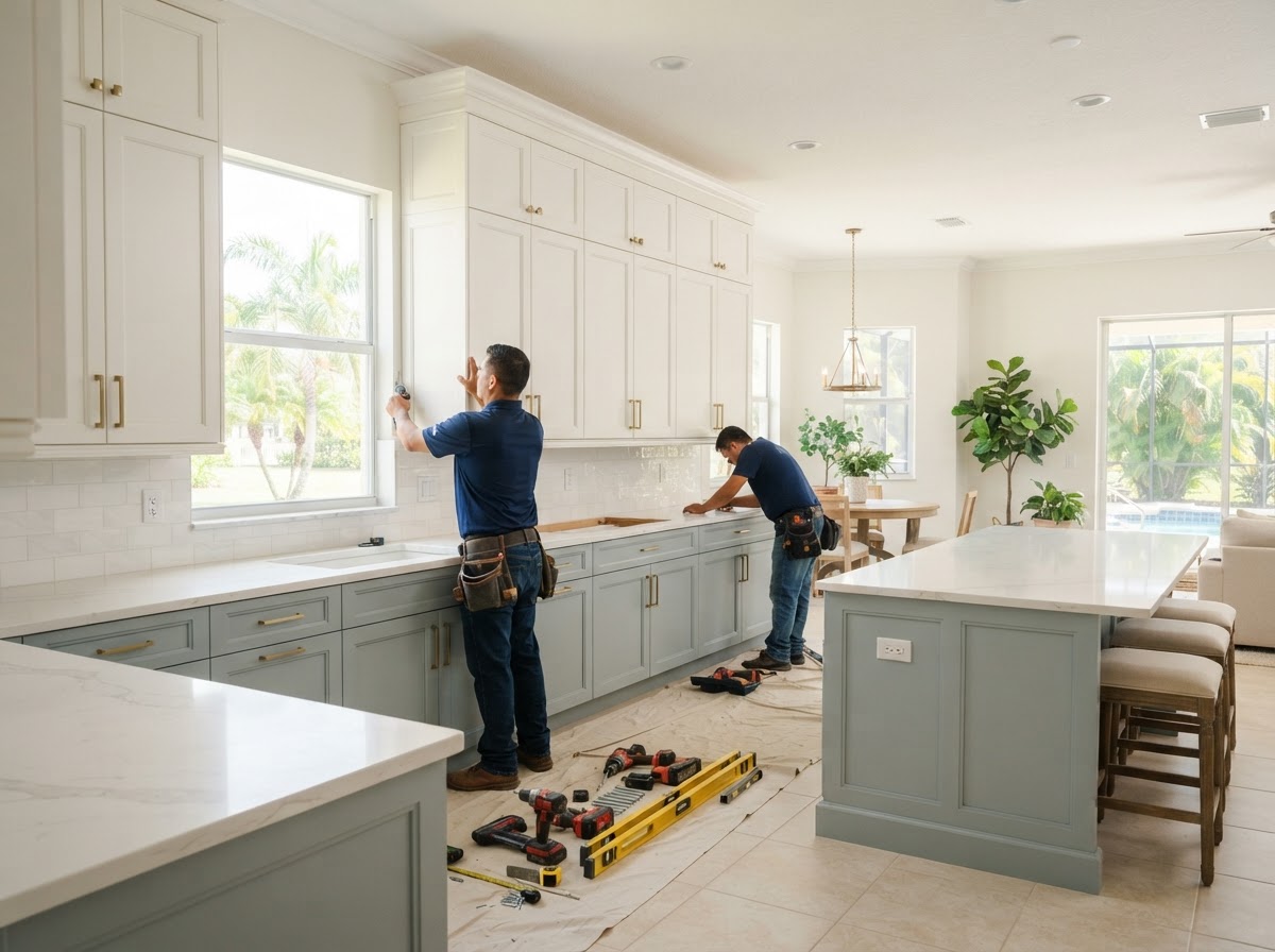 Custom cabinetry service across eastern Hillsborough County