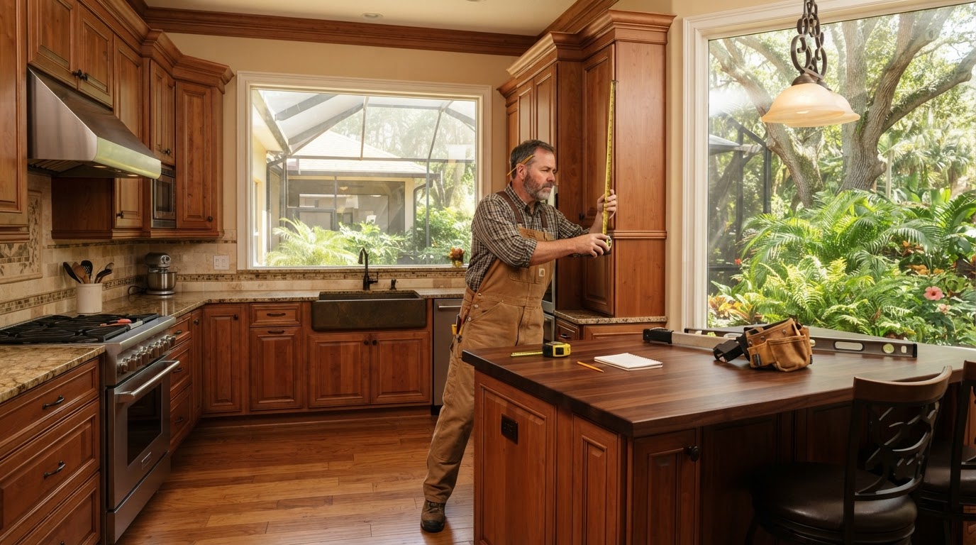 Custom carpentry in an established Valrico Florida suburban home