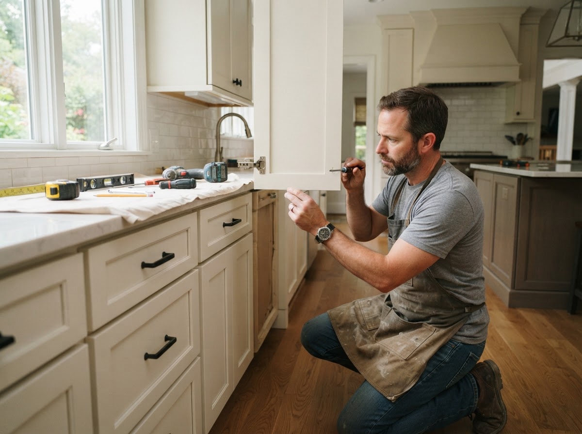 Custom kitchen cabinet installation in Bloomingdale FL