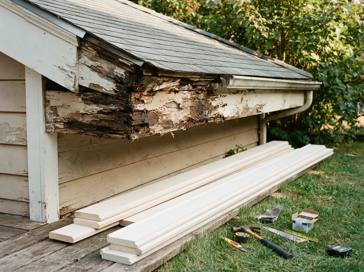 Exterior wood rot repair for Bloomingdale homes