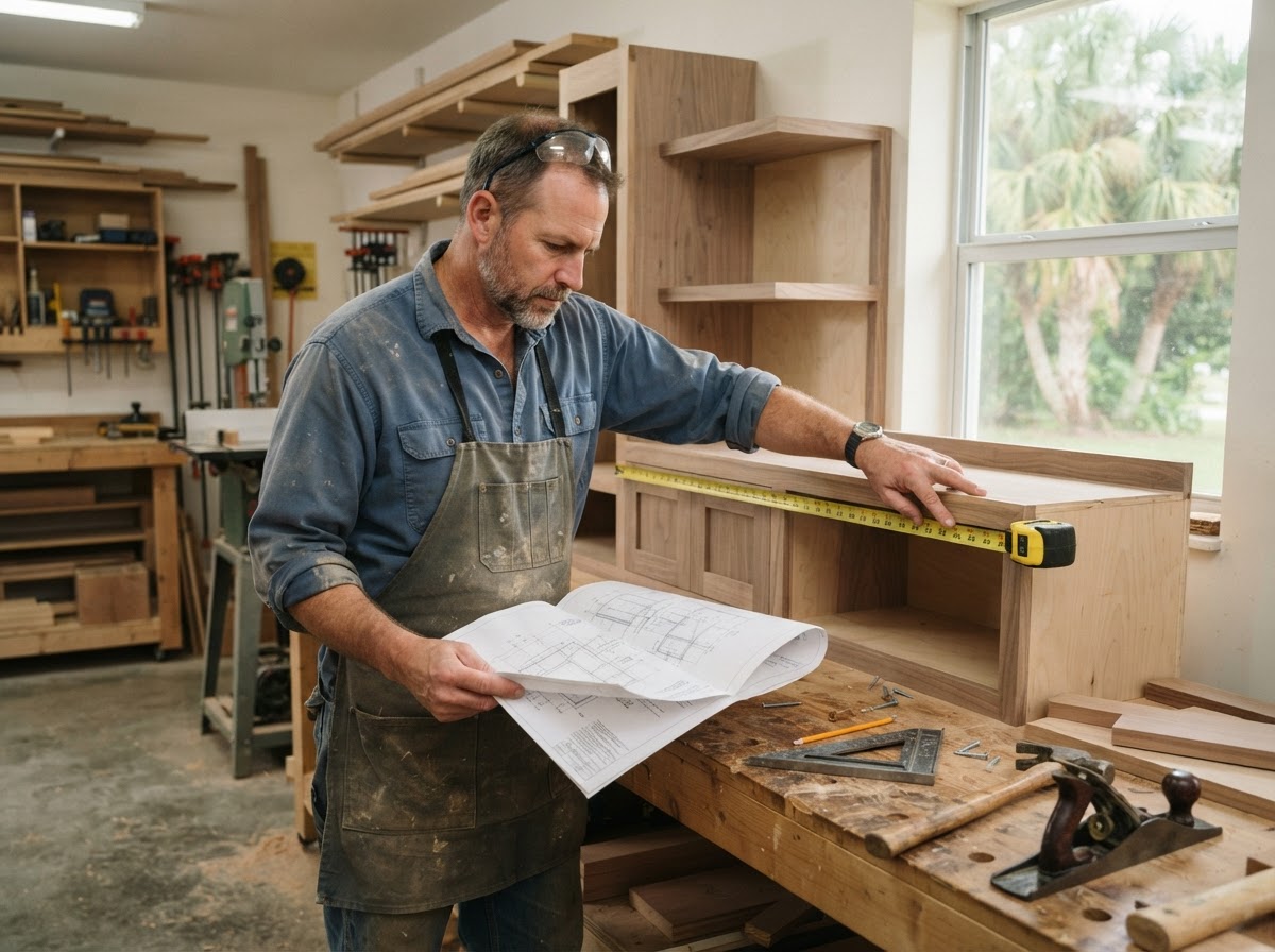 Carpentry project planning for a Bloomingdale homeowner