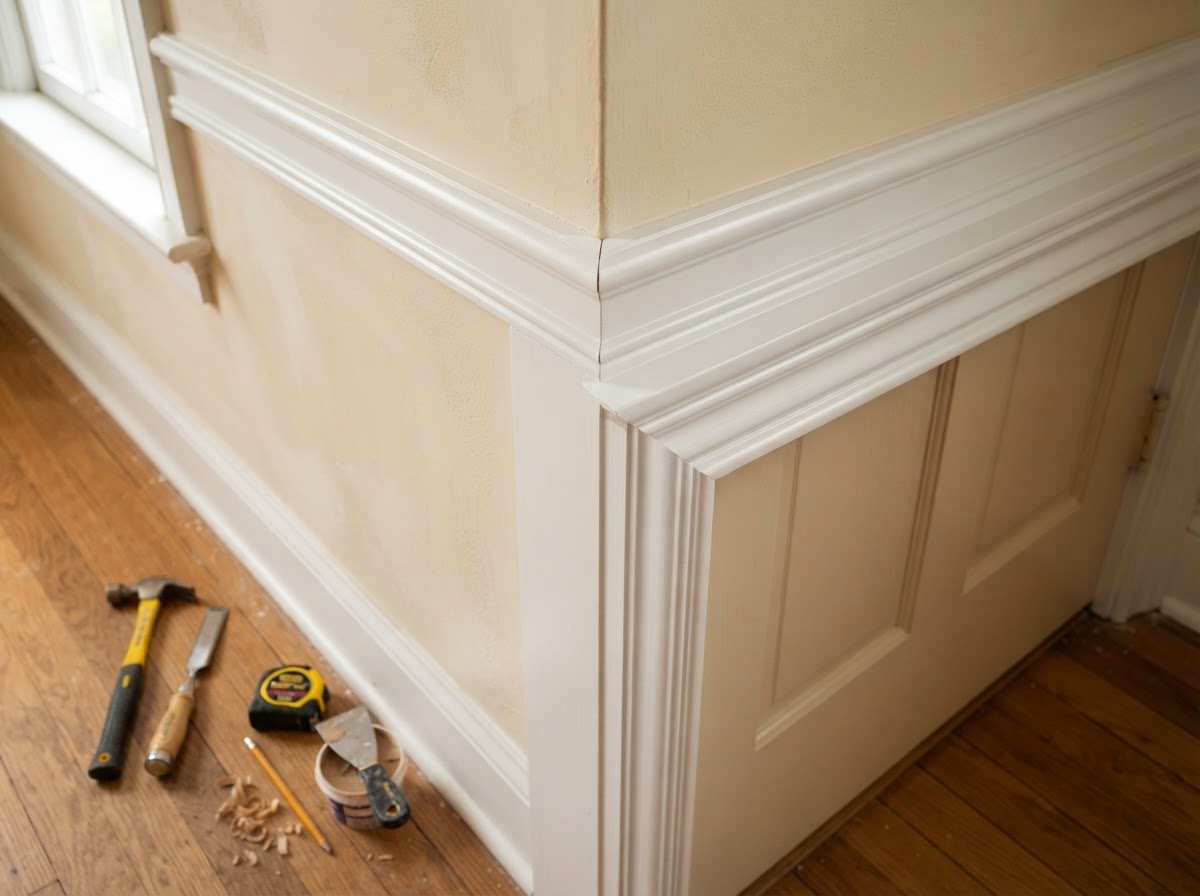 Finish carpentry detail for Bloomingdale homes