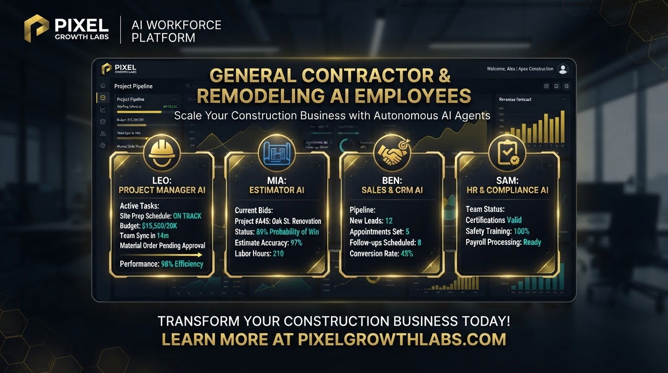 Pixel Growth Labs — AI Employees for General Contractors & Remodelers