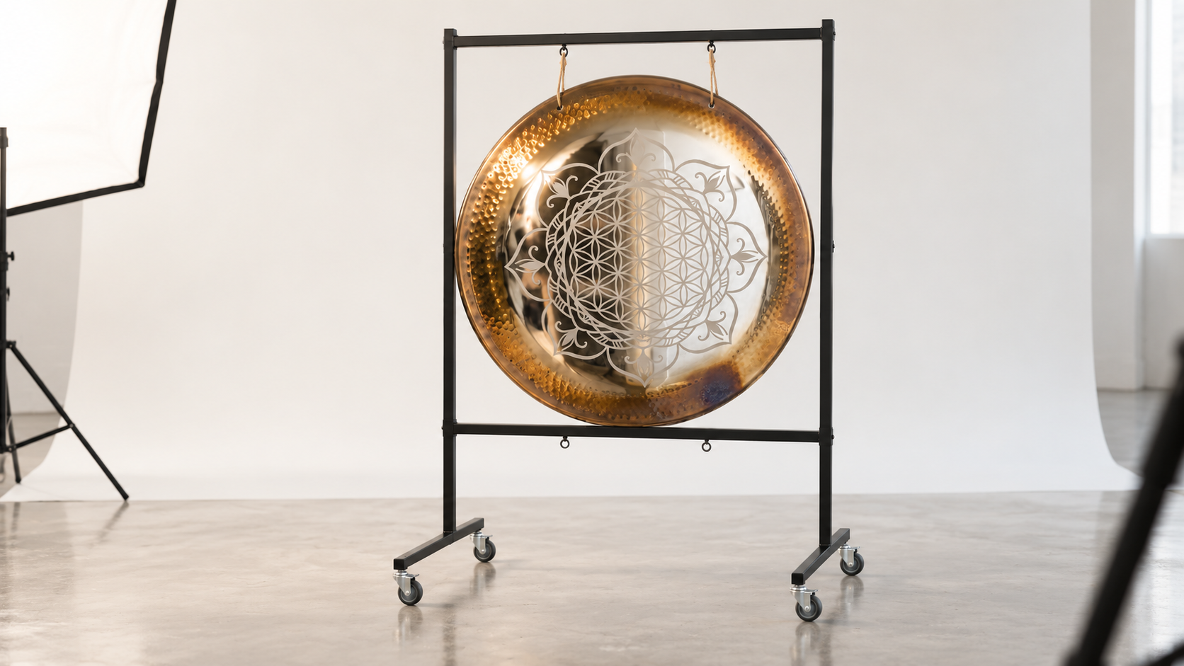 36 inch Flower of Life gong aesthetic hire