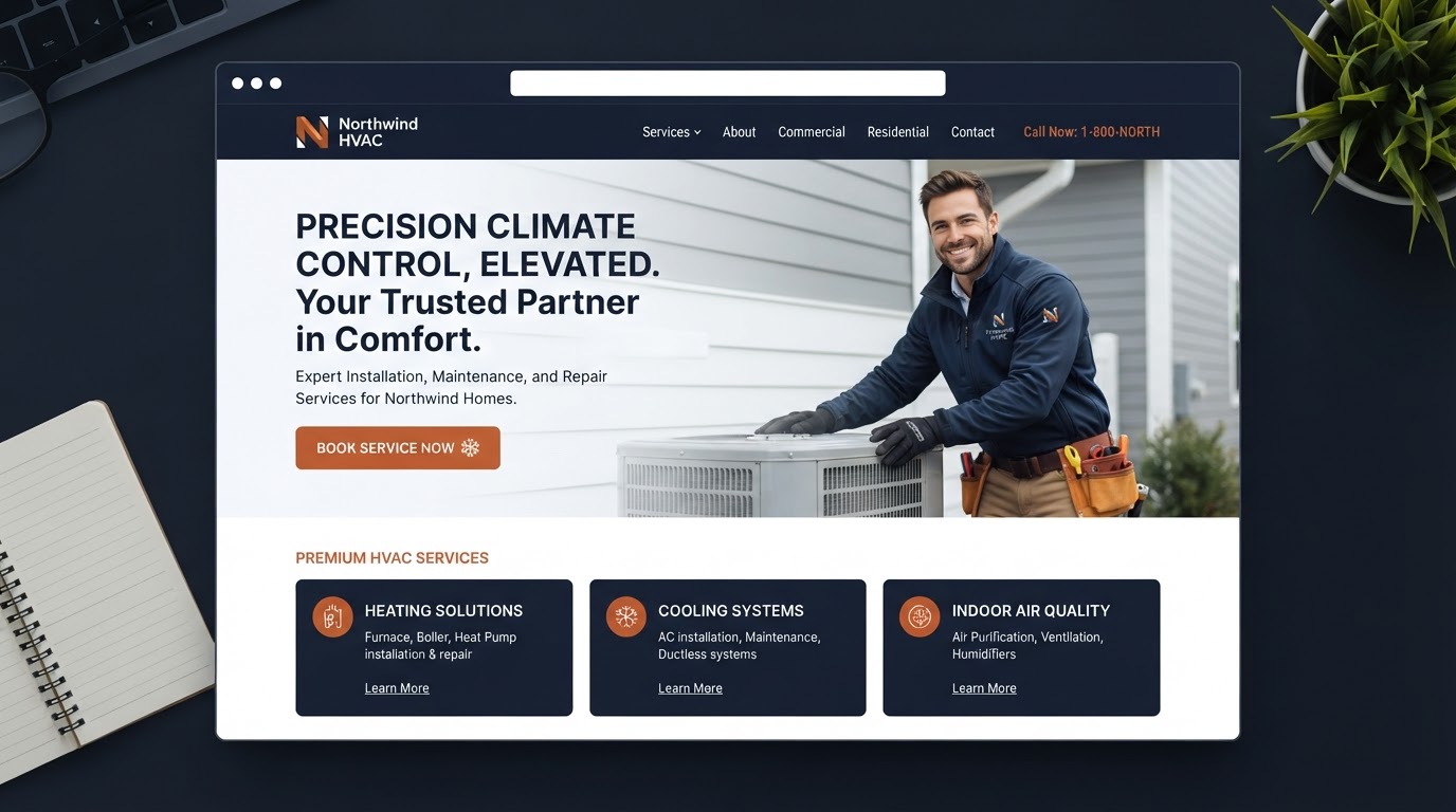 Northwind HVAC — HVAC website by Luxen Digital