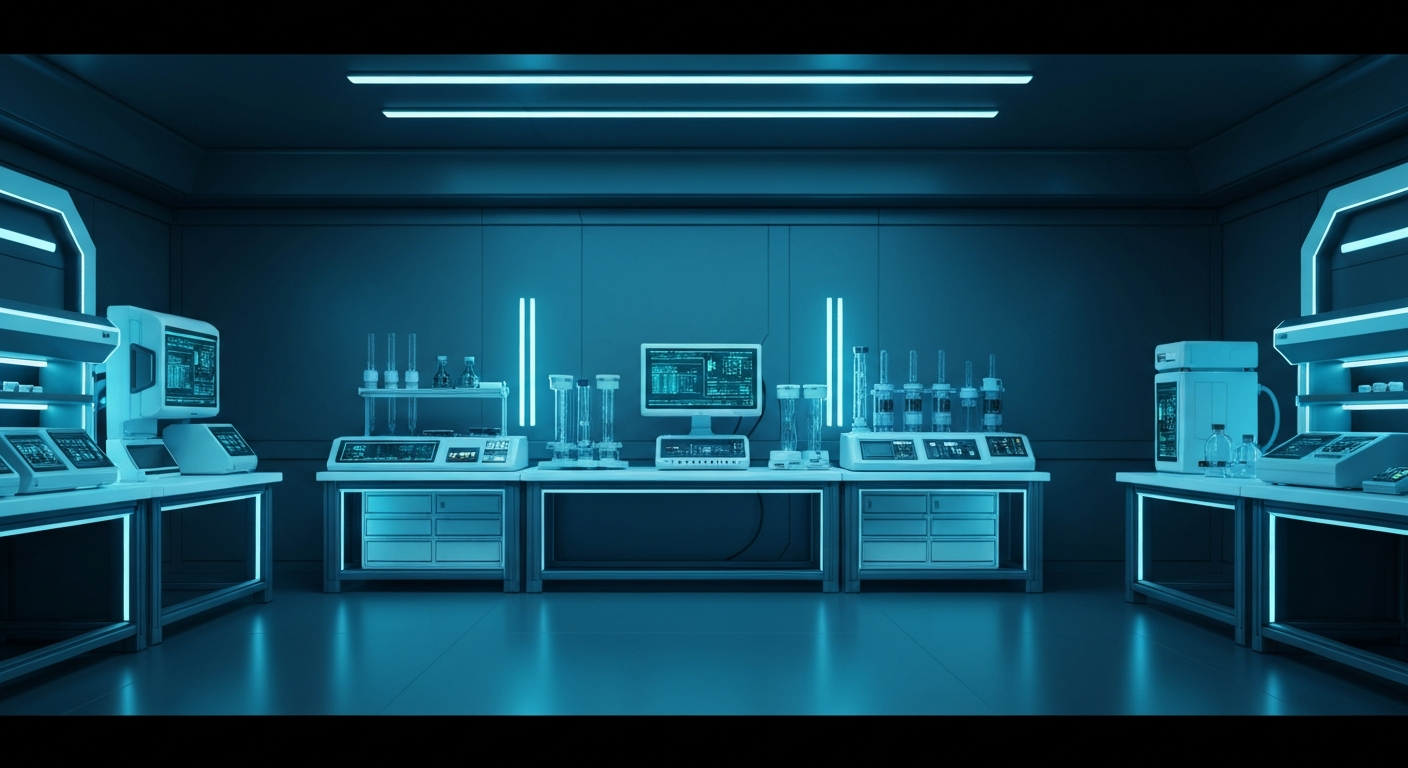 Futuristic laboratory