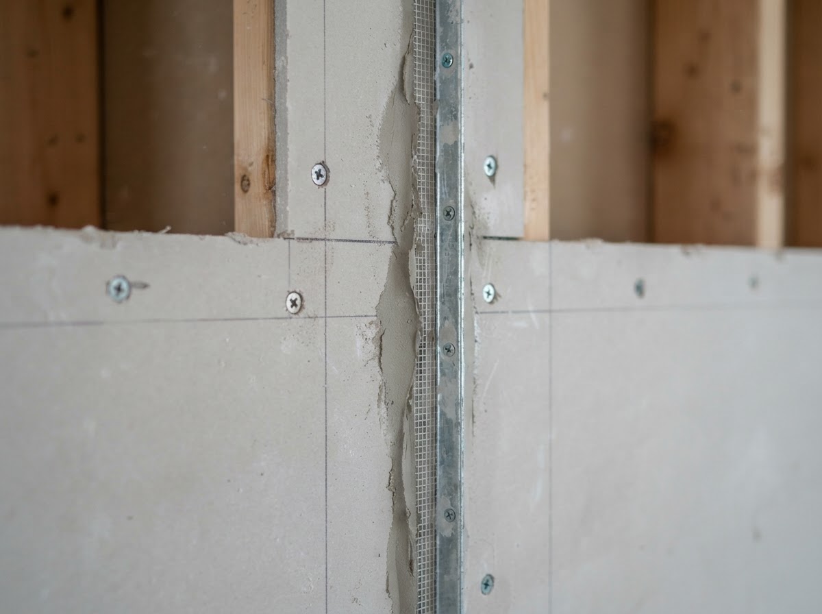 Drywall board layout and joint preparation