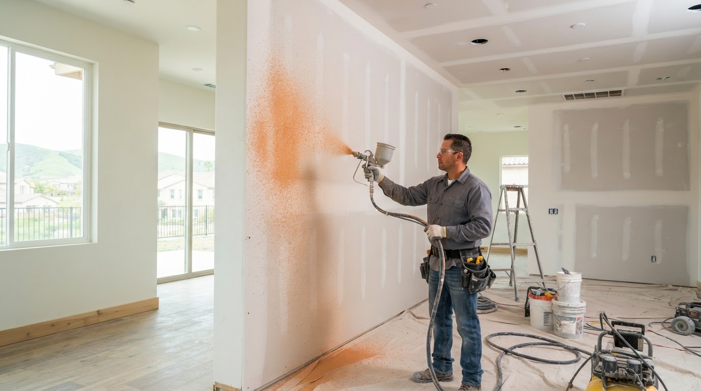 Drywall texturing in Diamond Bar CA