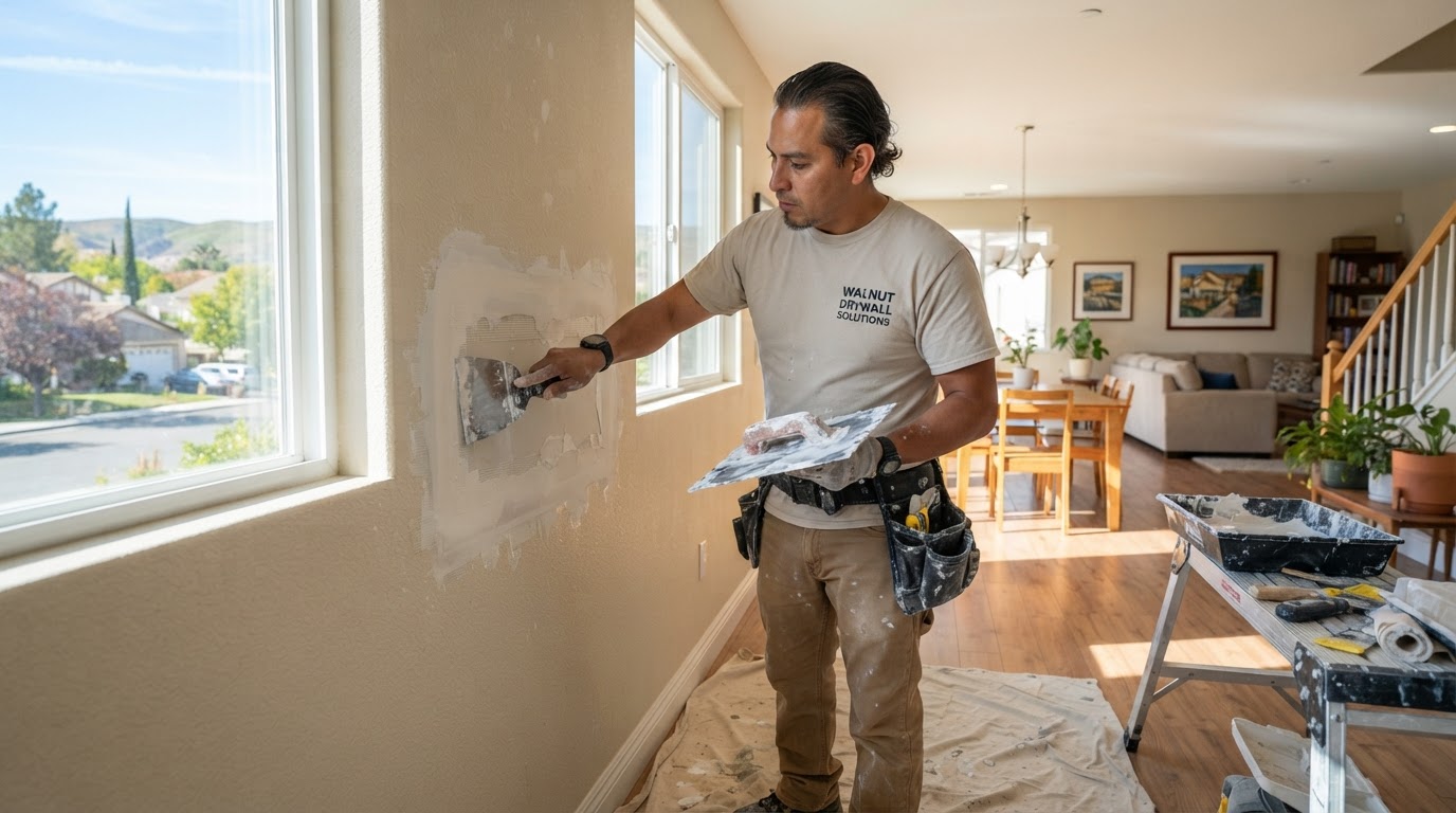Drywall repair contractor in Walnut CA