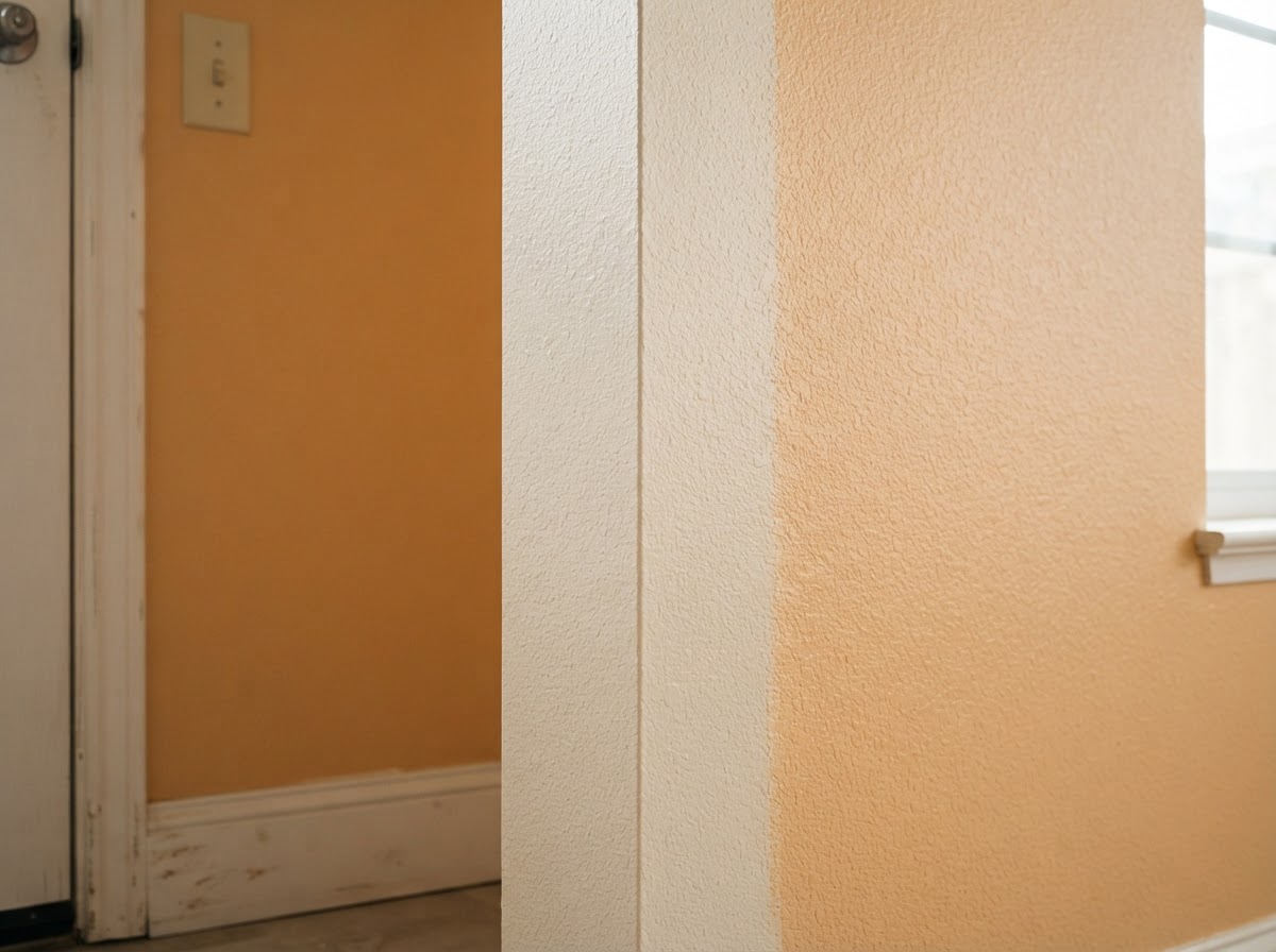 Drywall texture matched after repair in Covina CA