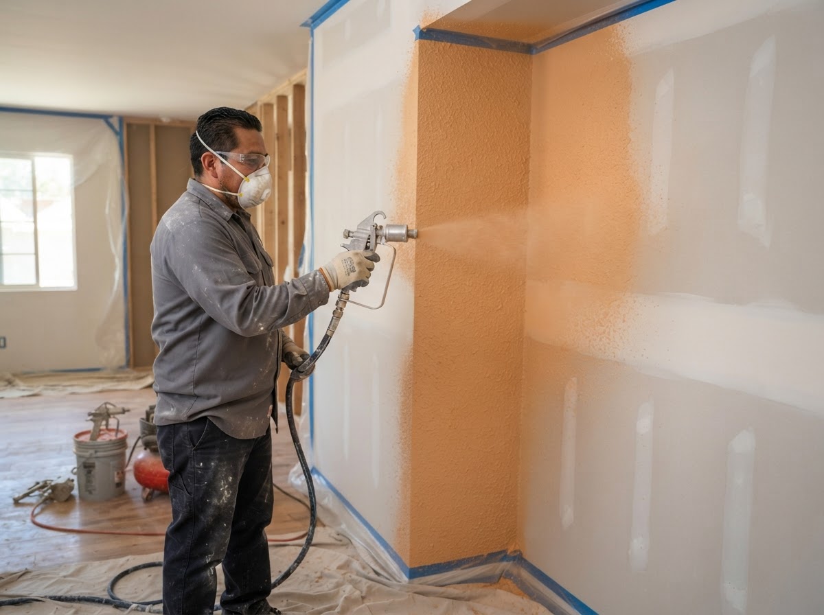 Drywall texturing in West Covina CA