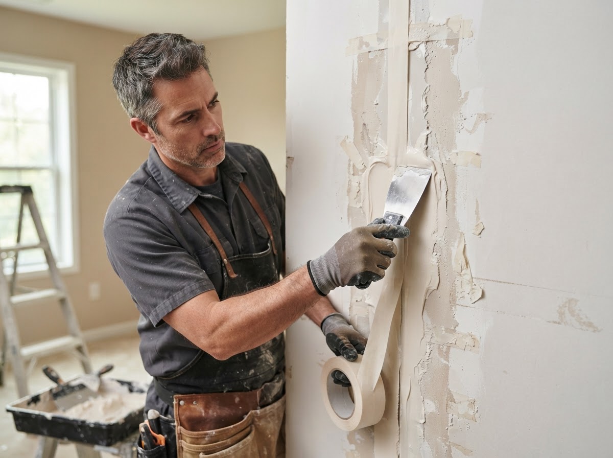 Drywall tape and seam repair in West Covina