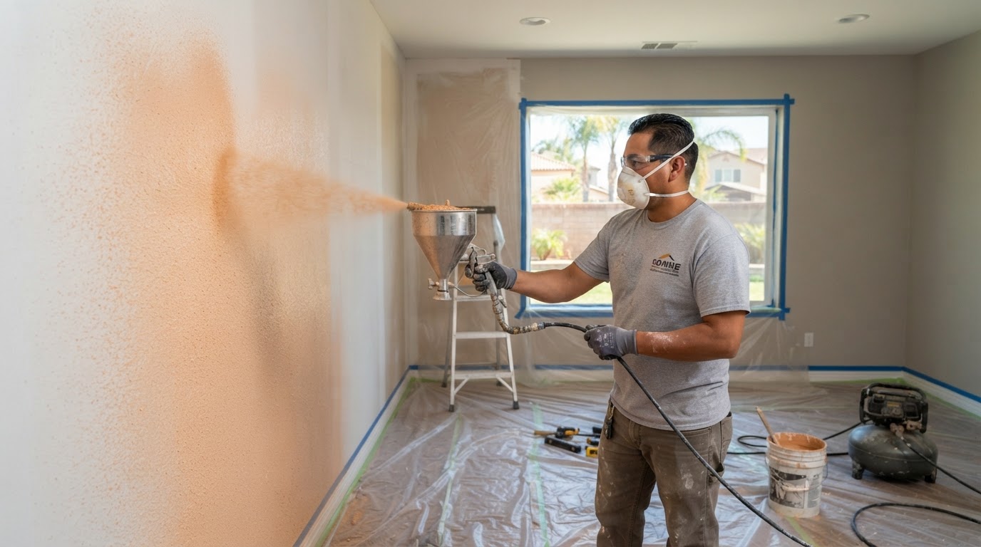 Drywall texturing in Rowland Heights CA