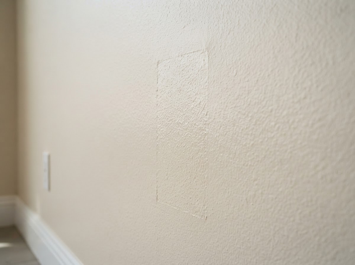 Drywall texture matching after repair in Baldwin Park