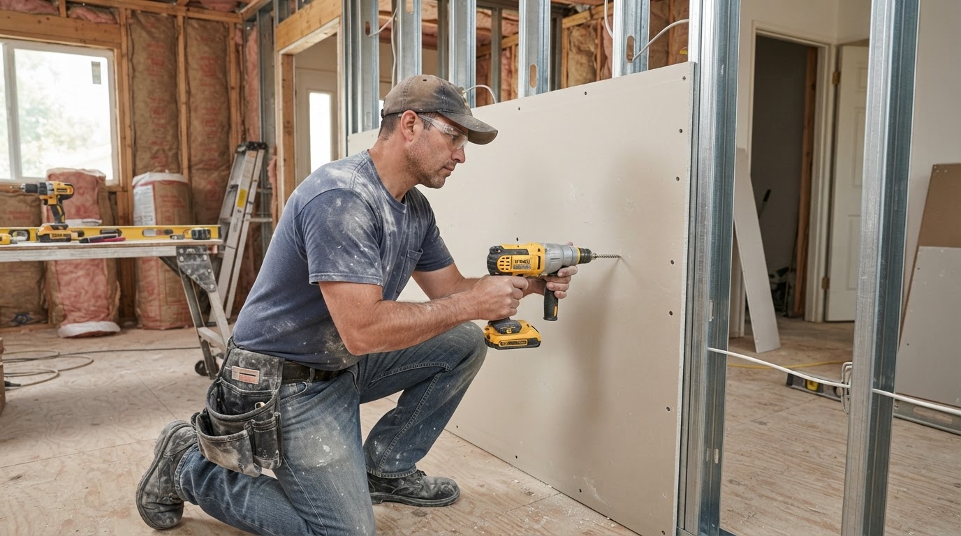 Drywall installation in Rowland Heights CA