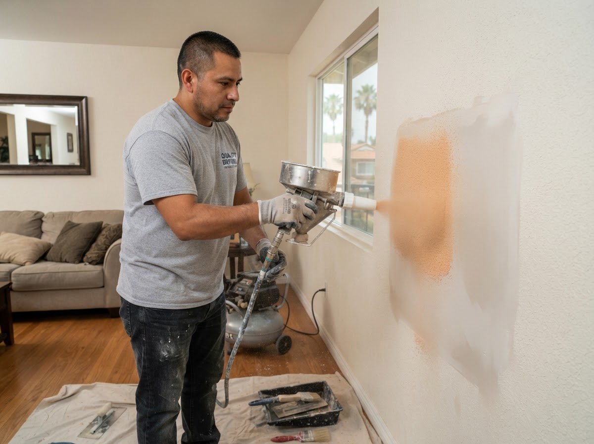 Textured drywall repair in West Covina CA