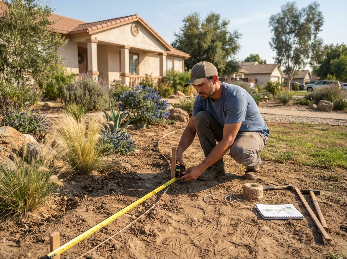 Landscape planning for a Wasco residential property