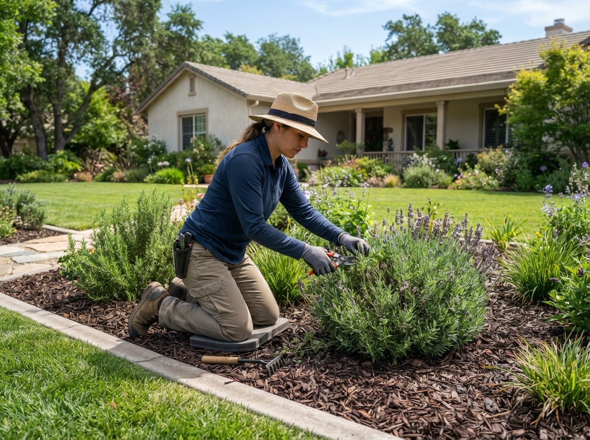 Shrub and planting bed maintenance in Wasco
