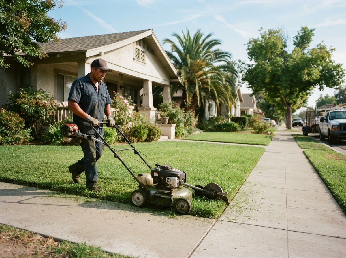 Lawn maintenance service in Shafter, California