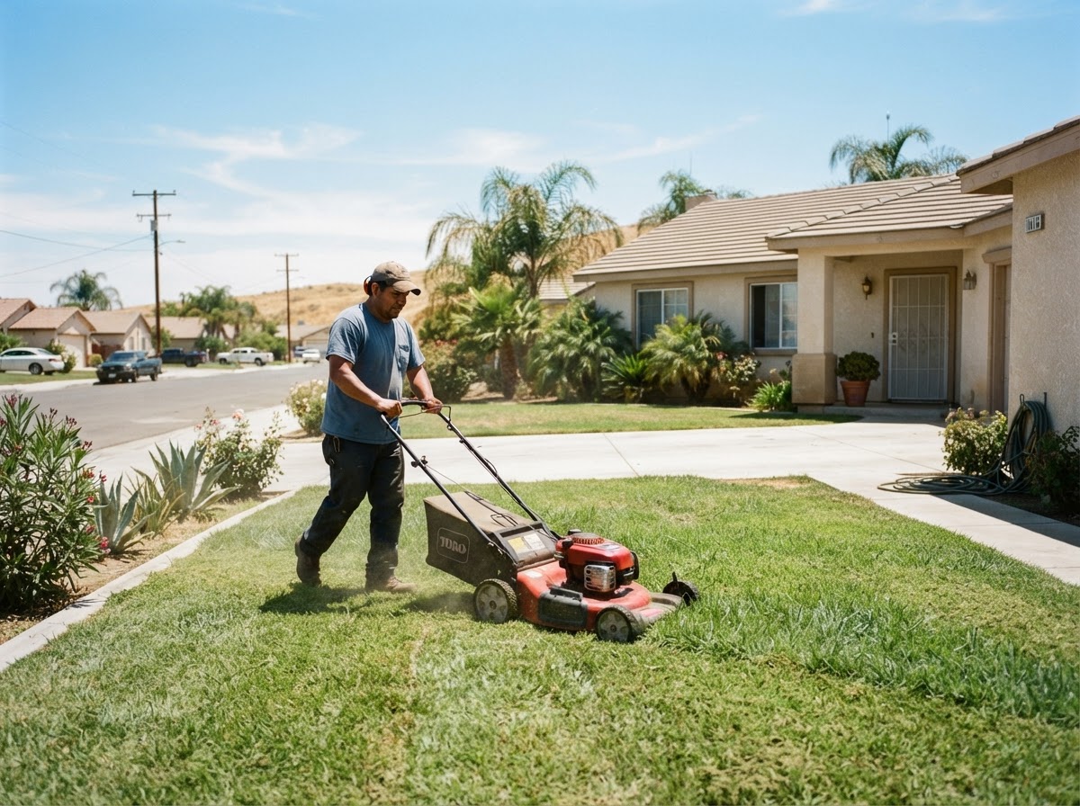 Lawn maintenance service in Delano, California