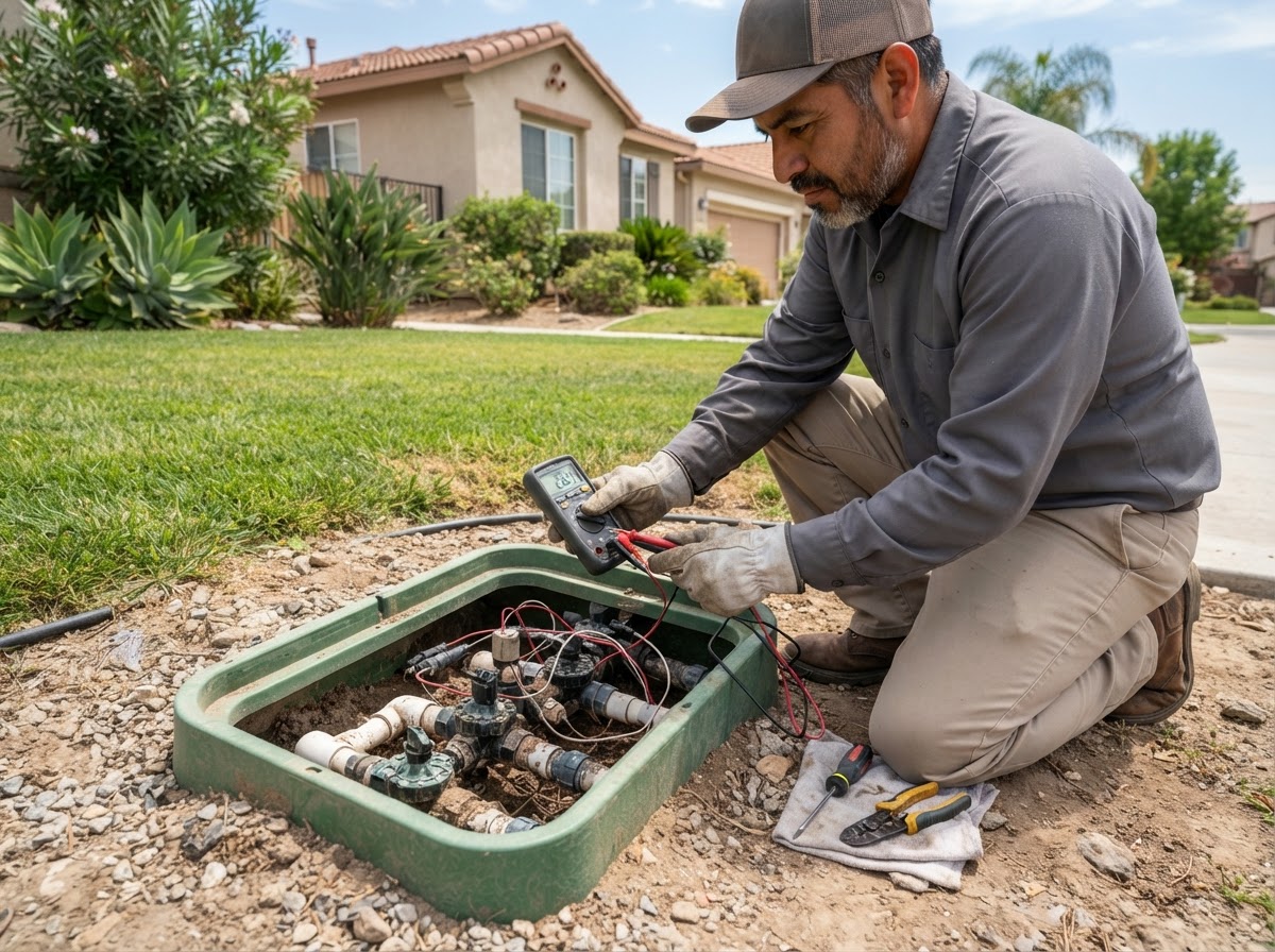 Irrigation valve inspection in McFarland, CA