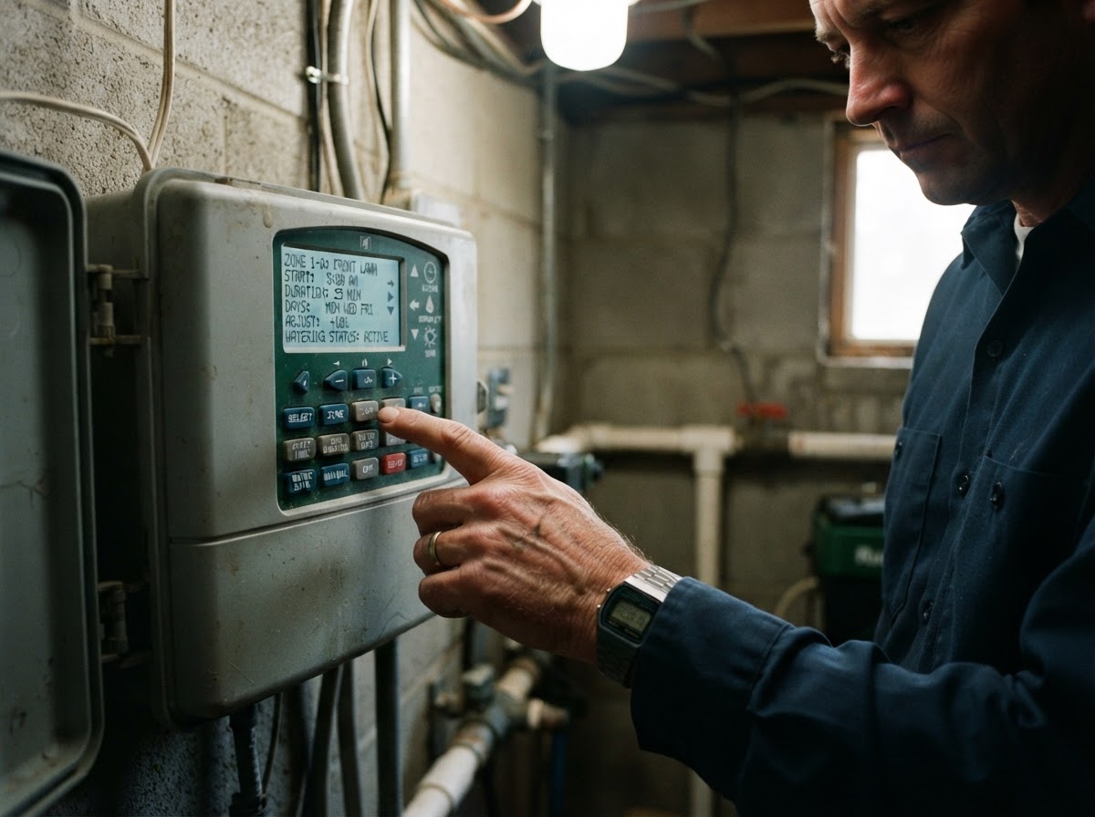 Irrigation zone programming for a Wasco property