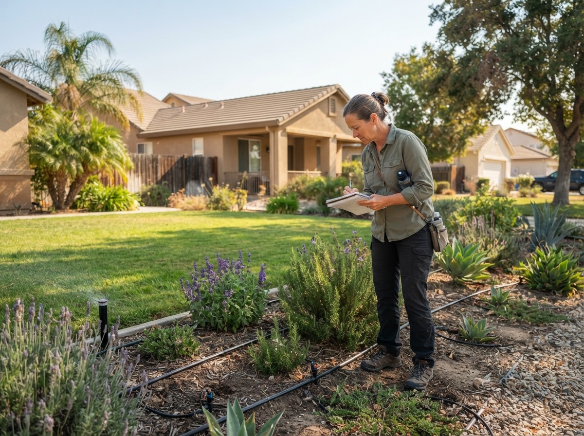 Landscaping property evaluation in Wasco, California