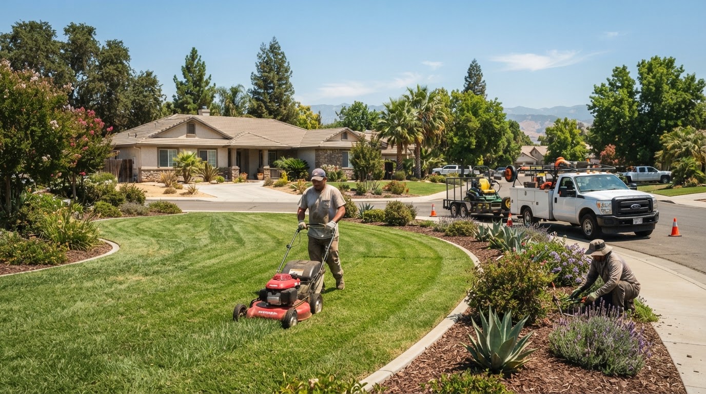 Landscaping service for homes in the Wasco area of Kern County