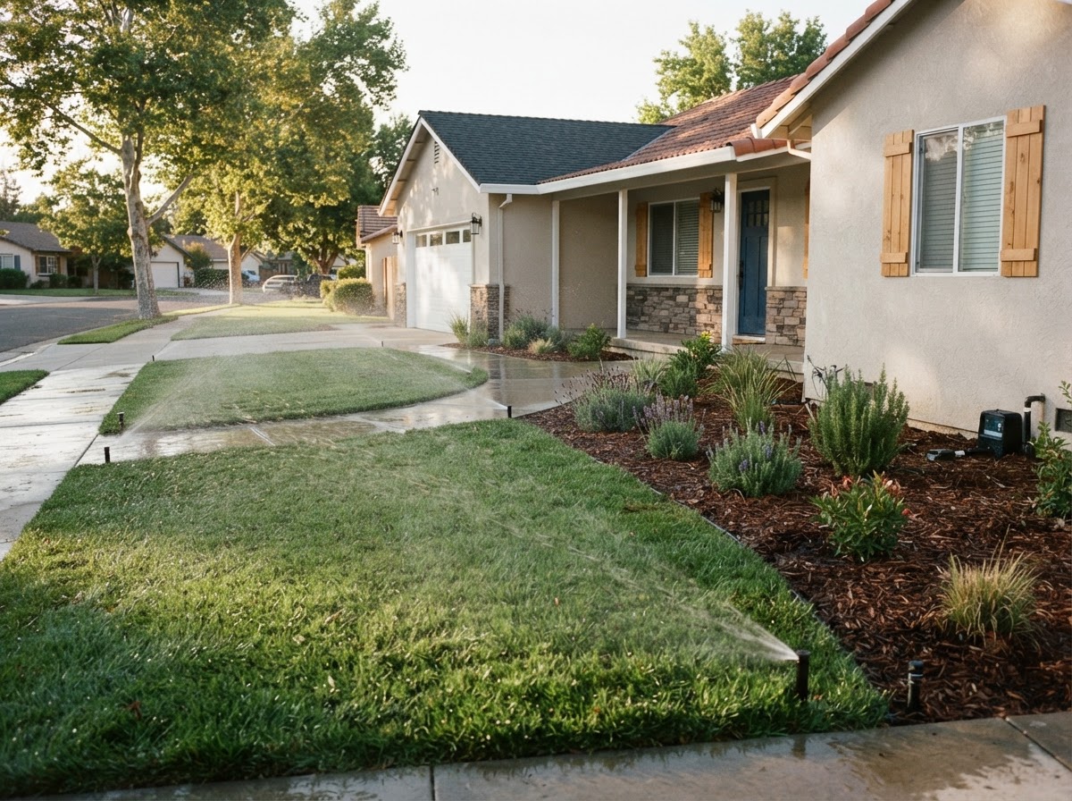 Lawn and irrigation services near Wasco, California