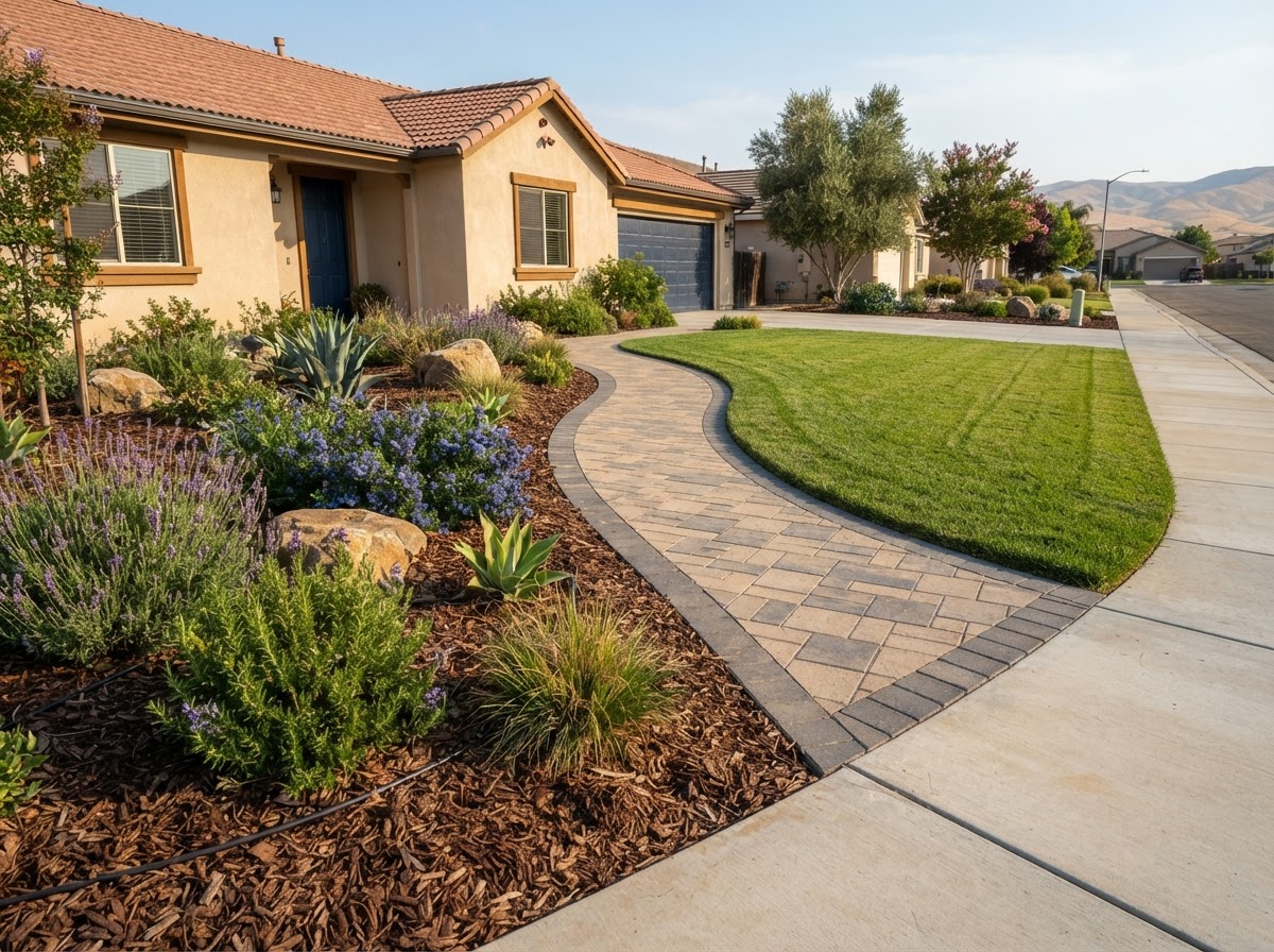 Evaluating site conditions for landscape design in Wasco
