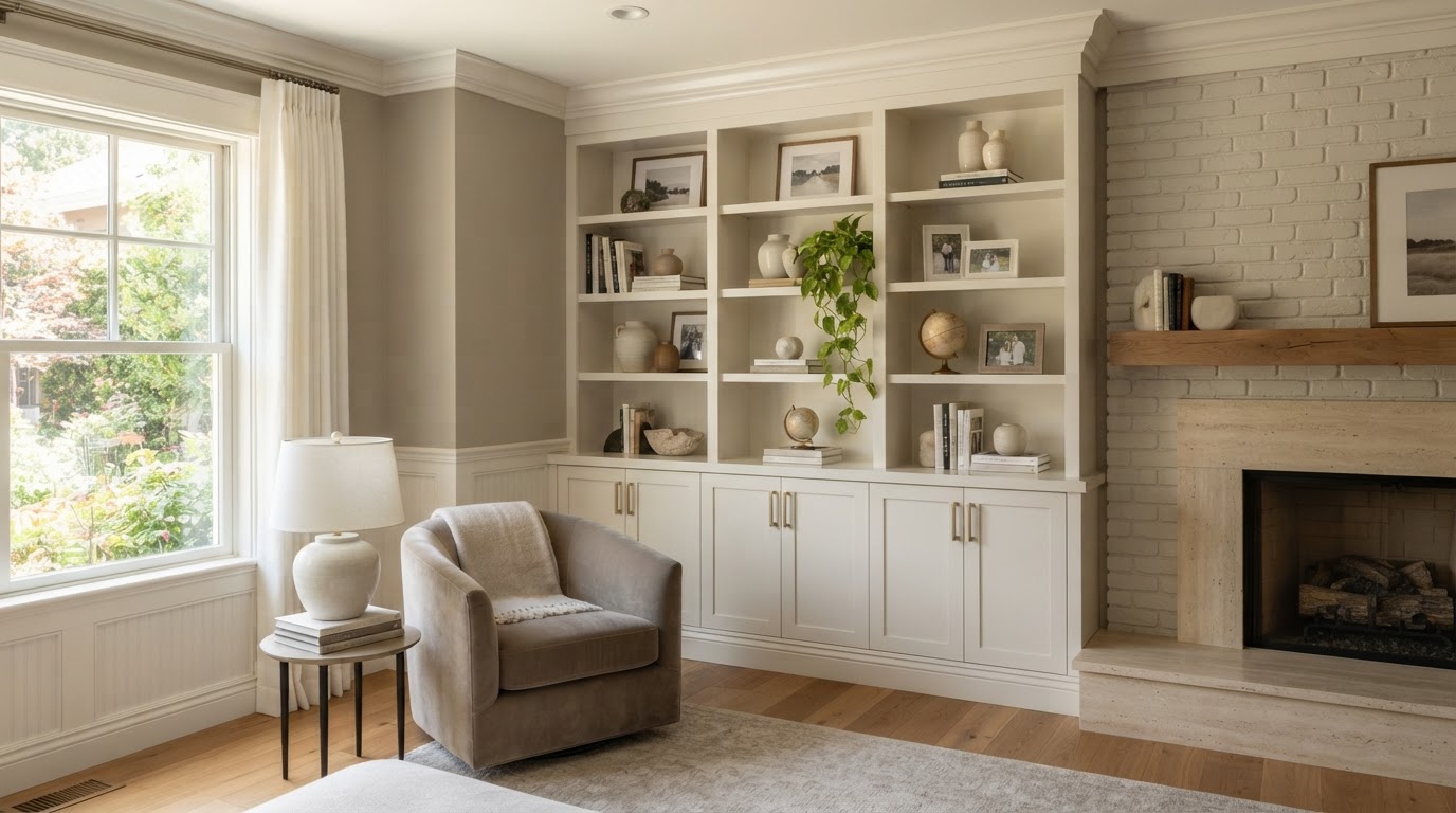 Finished custom carpentry details in a Hamilton Township home