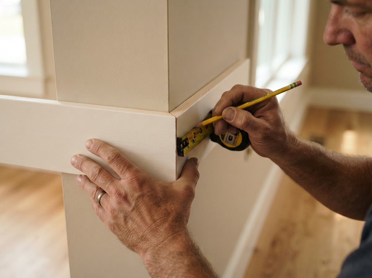 Precision trim measurement and fitting for carpentry work in Hamilton Township