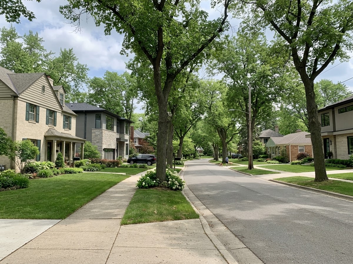 Homes served by Niles Drywall Contractor throughout Glenview