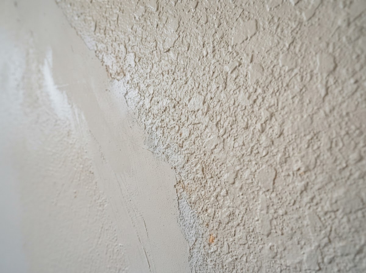 Drywall texture matching on a repaired wall in Niles