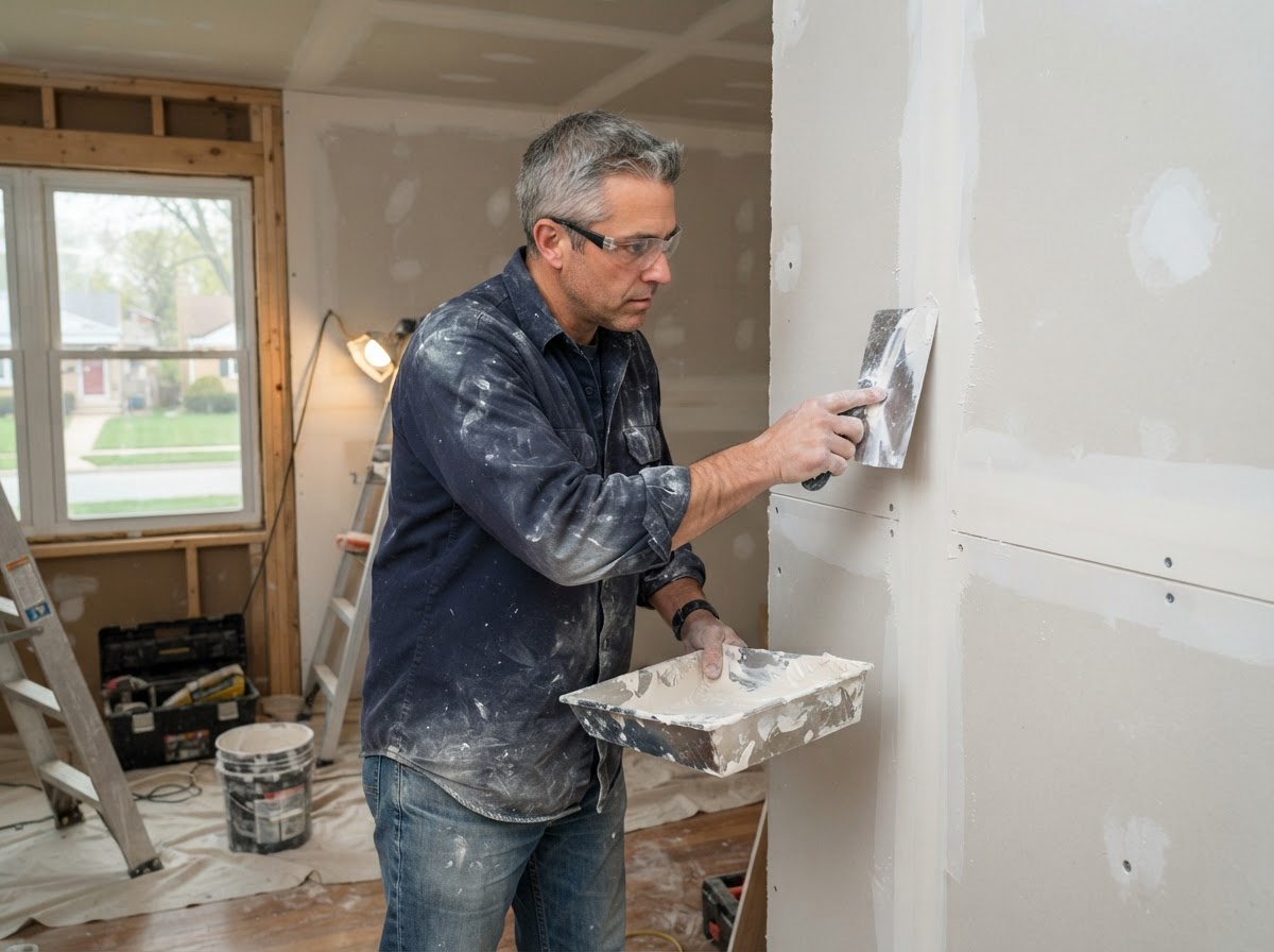 Drywall finishing for a Morton Grove property
