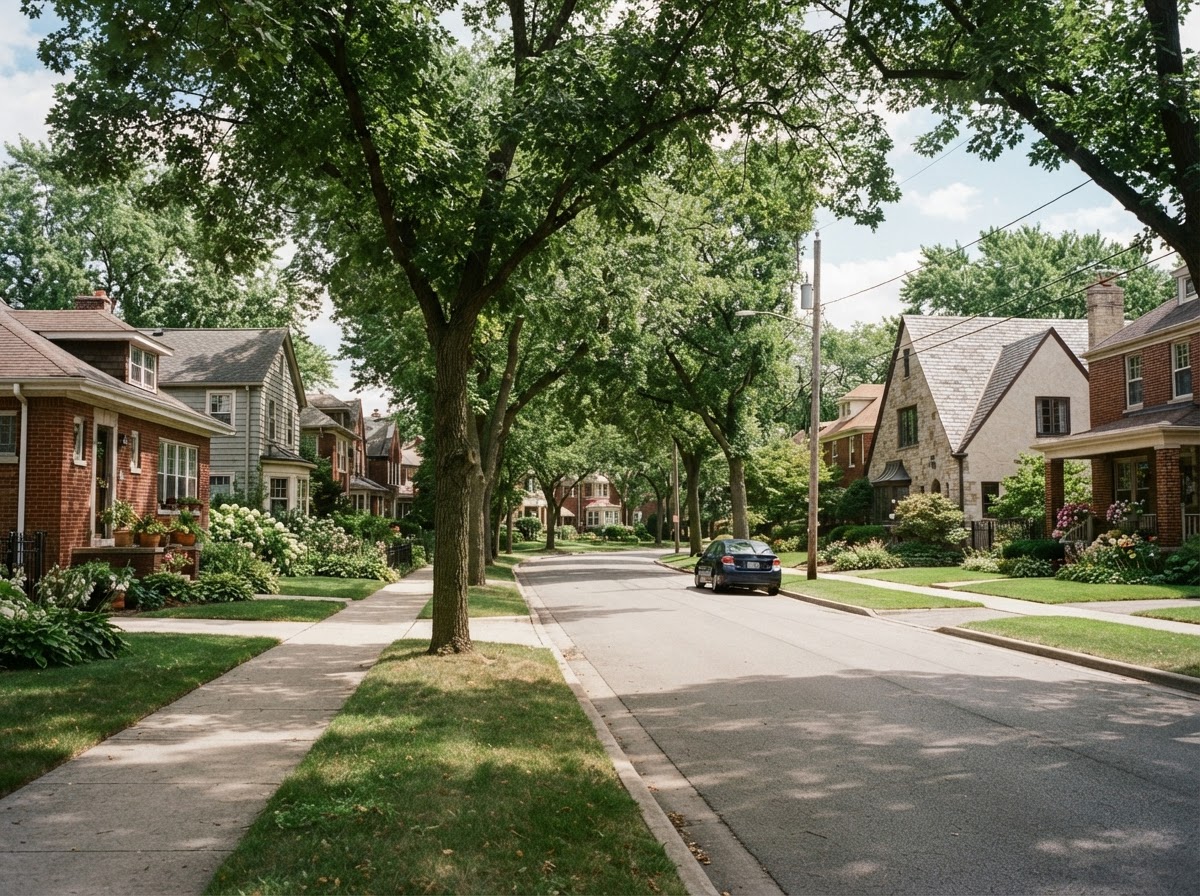 Residential properties served by Niles Drywall Contractor in Morton Grove