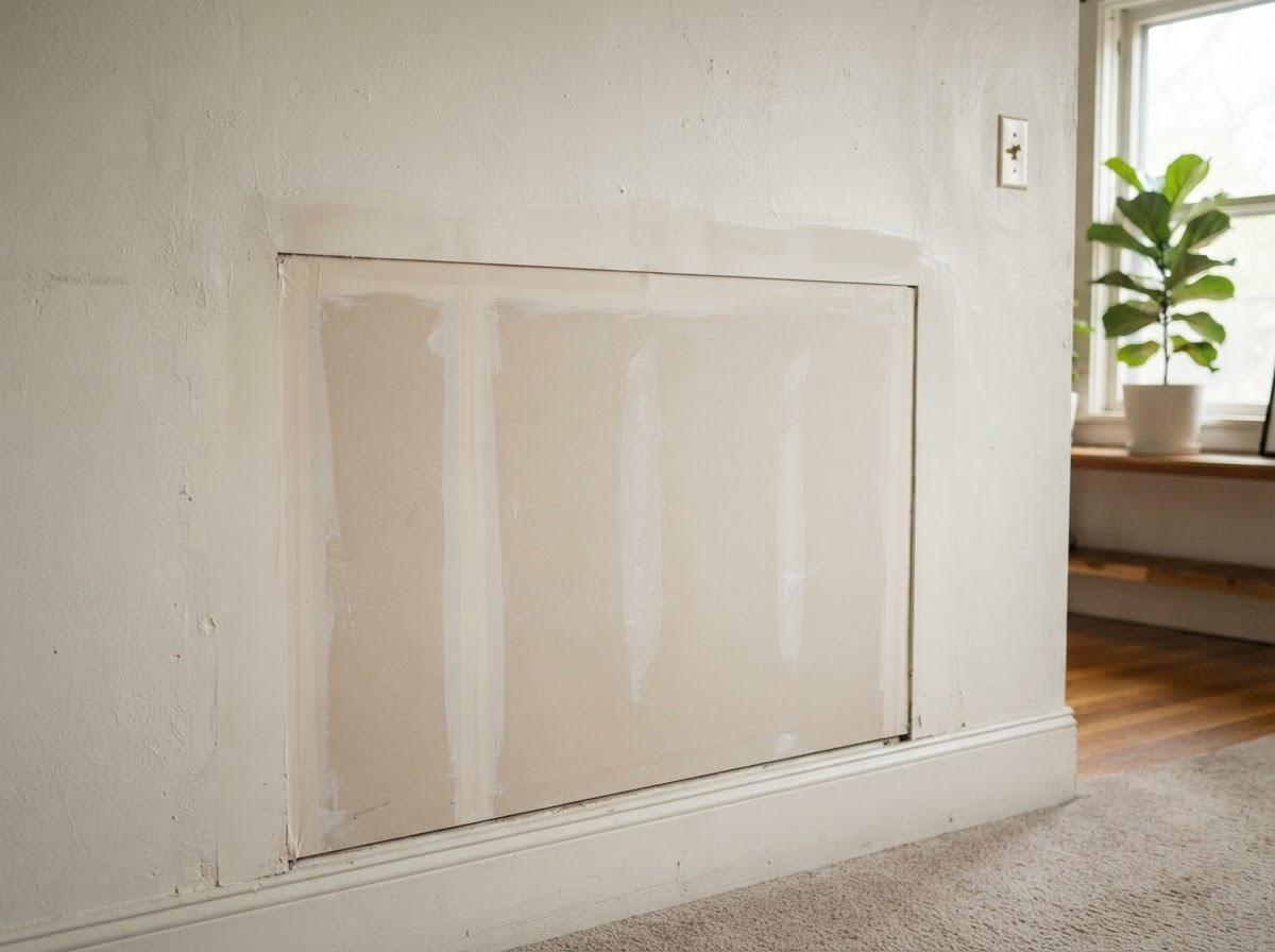 Drywall replacement after corrected water damage in Des Plaines