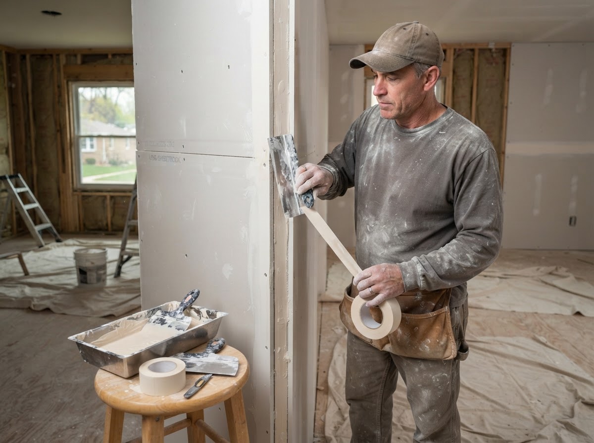 Drywall finishing for a Lincolnwood property