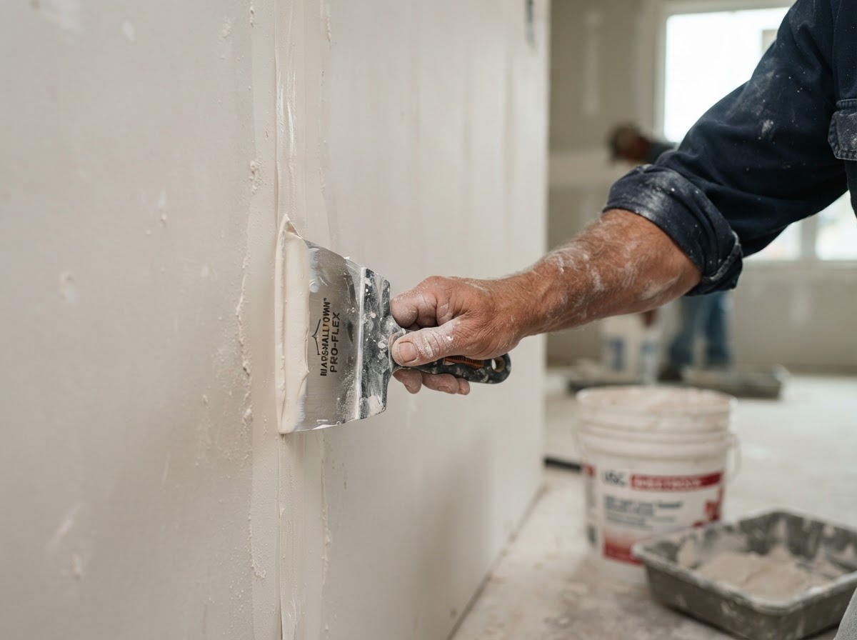 Experienced drywall finishing work by Niles Drywall Contractor