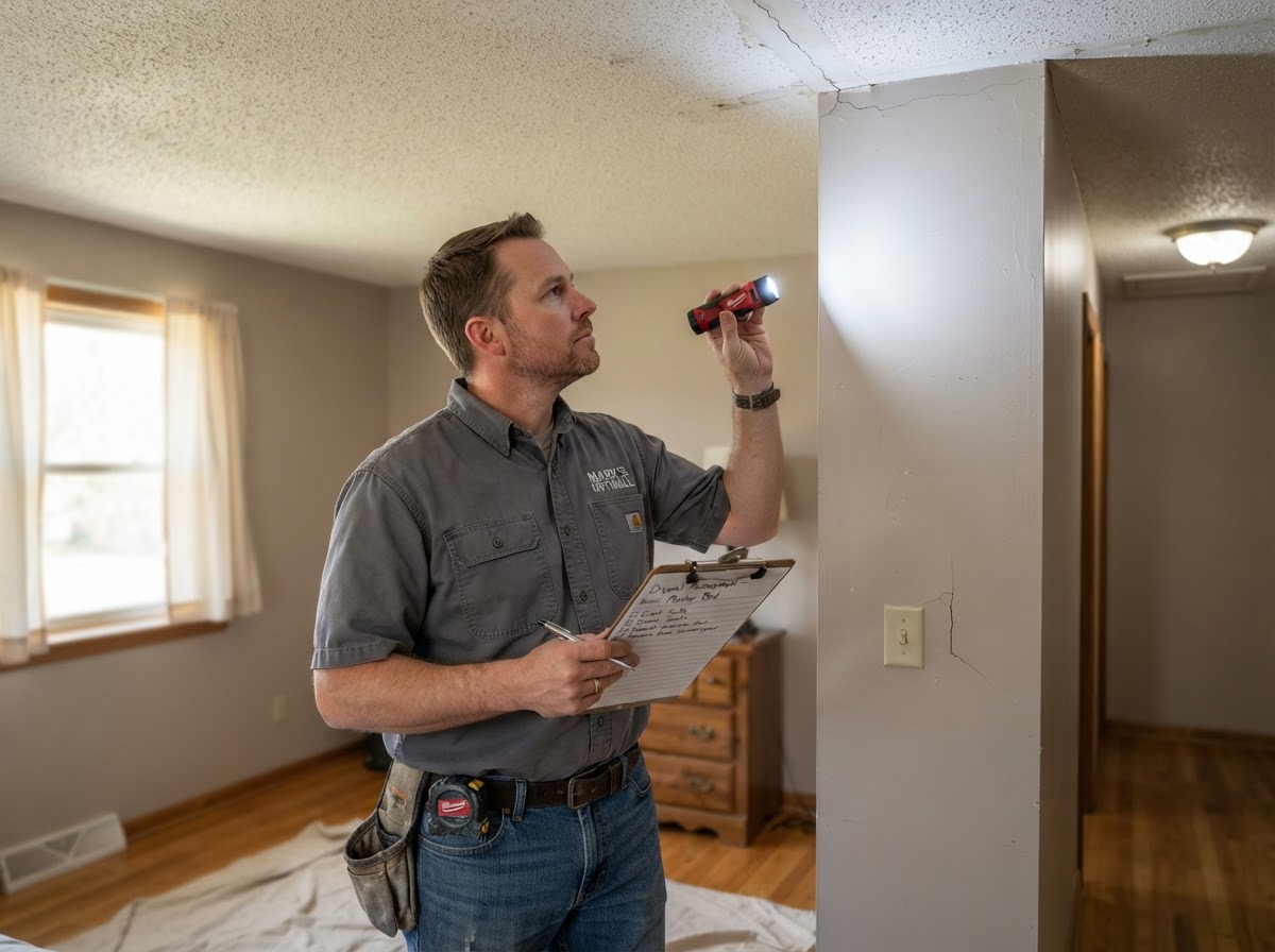 Drywall project evaluation by an experienced contractor in Niles IL