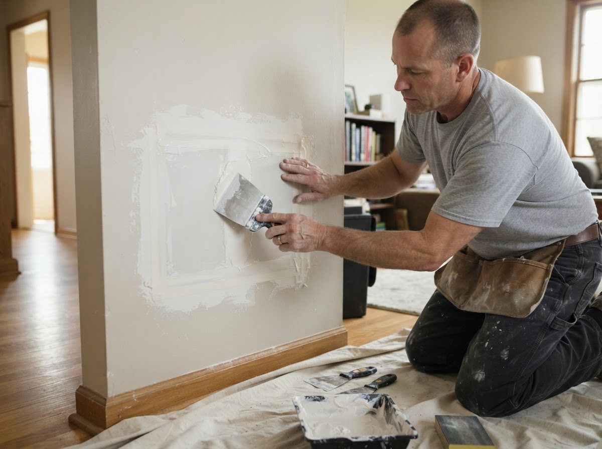 Drywall repair for a Morton Grove residential property