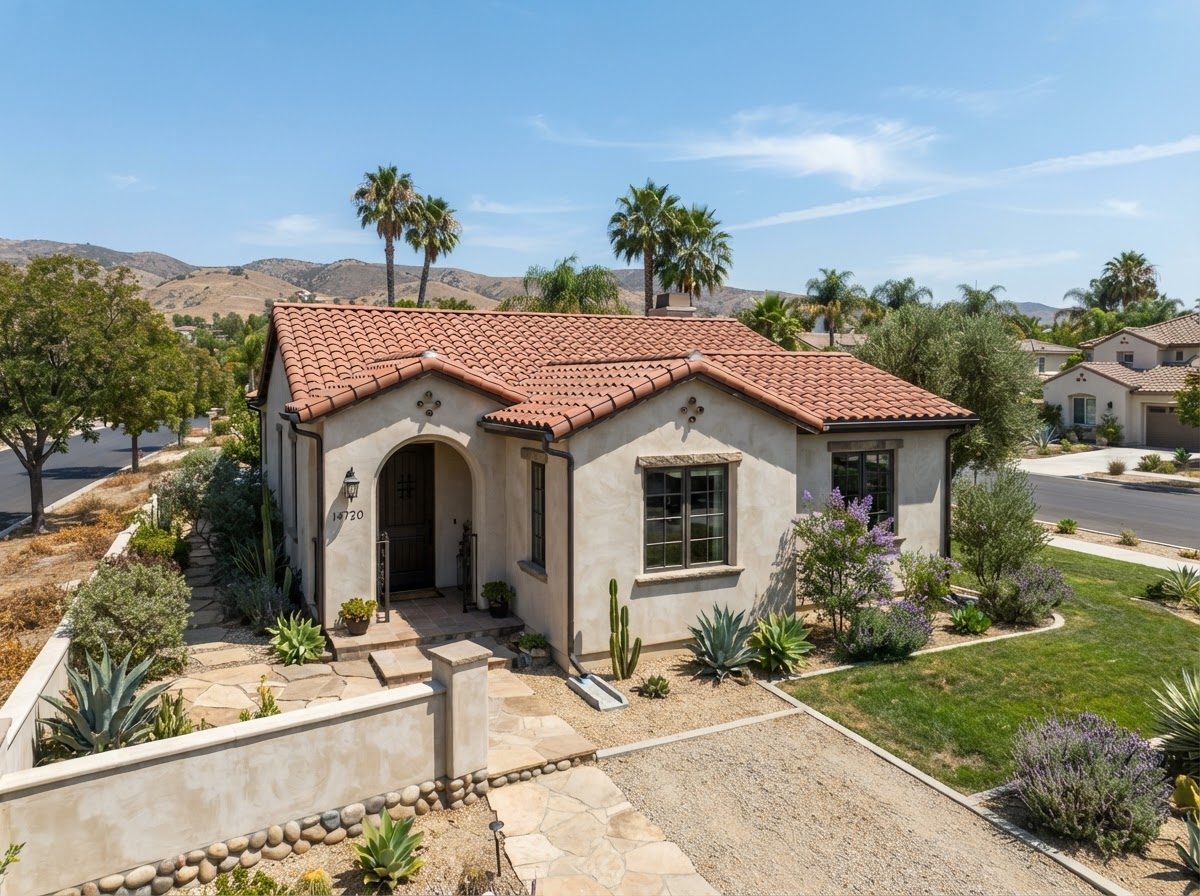 Residential gutter system serving Inland Empire homes